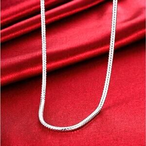 925 Sterling Silver Rope Necklace 3mm Women's Men's Christmas Birthday Gift NEW!